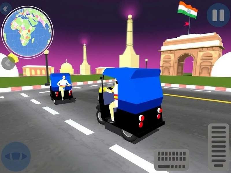 Tuk Tuk Speed Delhi Indian Festival Event